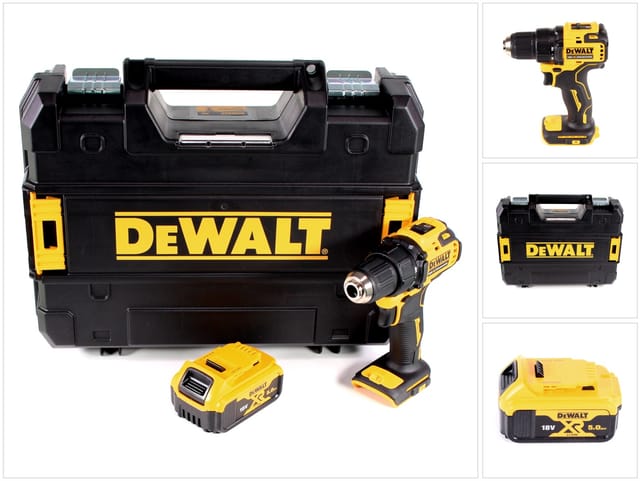 Dcd 708 Nt Akku Bohrschrauber 18 V Li-ion Brushless In Tstak Box + 1 X 5,0 Ah Akku - Ohne Ladegerät - Dewalt