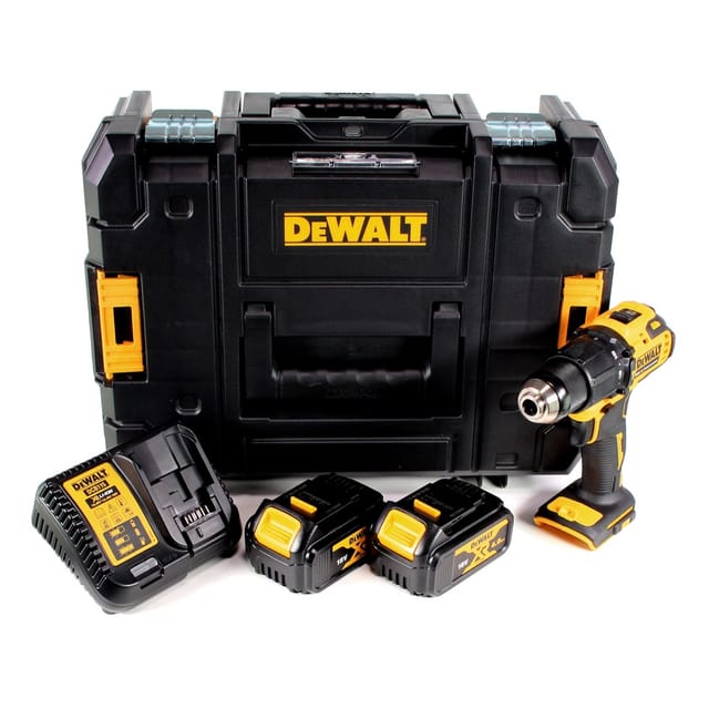 Dewalt Dcd 709 M2t Akku Schlagbohrschrauber 18v 65nm + 2x Akkus 4,0ah + Ladegerät In Tstak Box