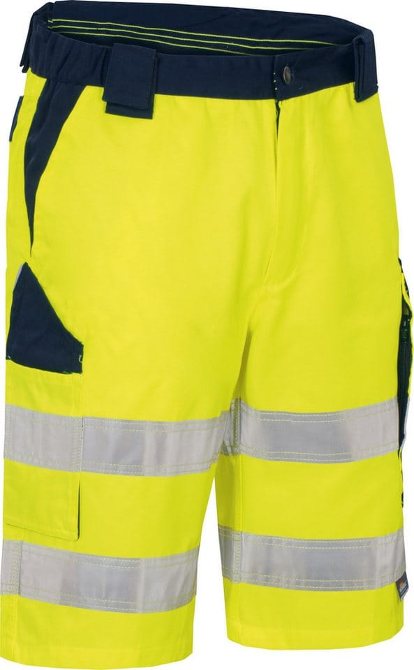 Herren Warnschutz-kontrast-short Vwtc114 Gr. 64 Gelb/marine - Vizwell
