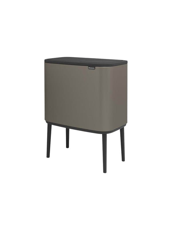 Brabantia Bo Touch Bin Abfalleimer, 11 + 23 Liter, Grau (platin)