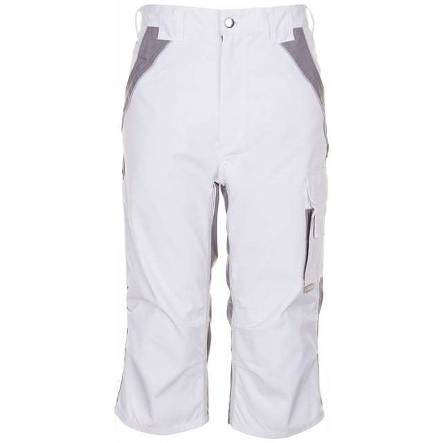 Planam Dreiviertel-hose Plaline Gr. 3xl Reinweiß/zink