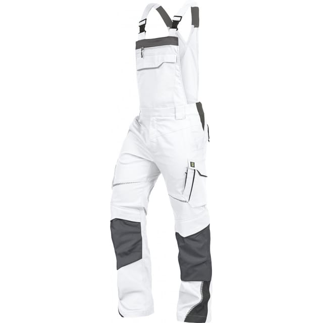 Latzhose Flex-line Flexl24 Gr. 90 Weiß/grau - Leibwächter