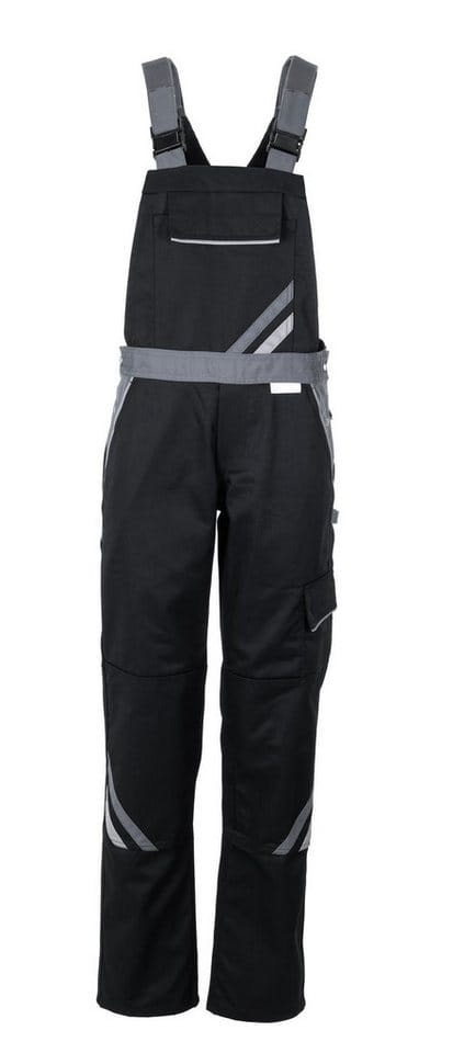 Planam Highline Damen Latzhose Schwarz/schiefer/zink 42