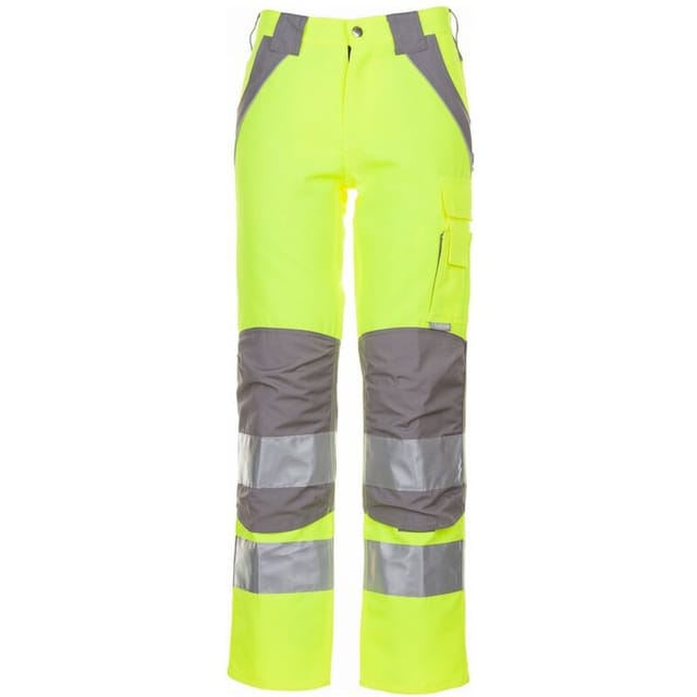 Plaline Warnschutz Bundhose Gelb/zink 44 - Planam