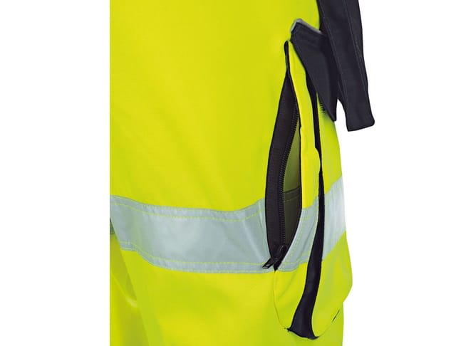 Vizwell - Warn-bundhose Vwtc113 Gr. 27 Gelb/marine