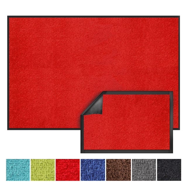 Schmutzfangmatte Monochrom Rot 90 X 150 Cm