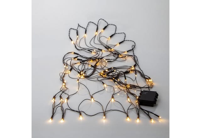 Netz Led-lichterkette ,akku', Batterie, Warmweiß, Outdoor, 80 Leds, 150 Cm