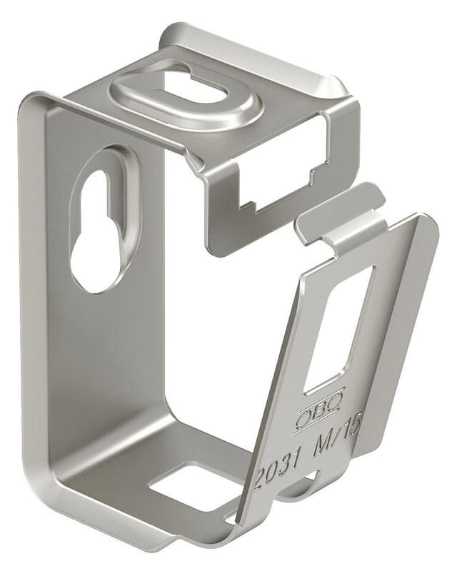 Obo Bettermann Grip-sammelhalterung 15x Nym3x1,5 Edelstahl, Rostfrei A2 1.4301 Blank, Nachbehandelt, 50 Stück, 2207080