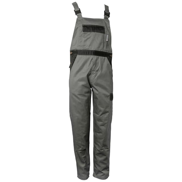 Arbeitshose Latzhose Tristep Grau/schwarz Größe 52