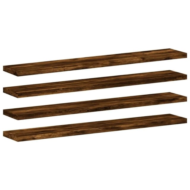 Wandregale 4 Stk. Räuchereiche 60x10x1,5 Cm Holzwerkstoff Vidaxl