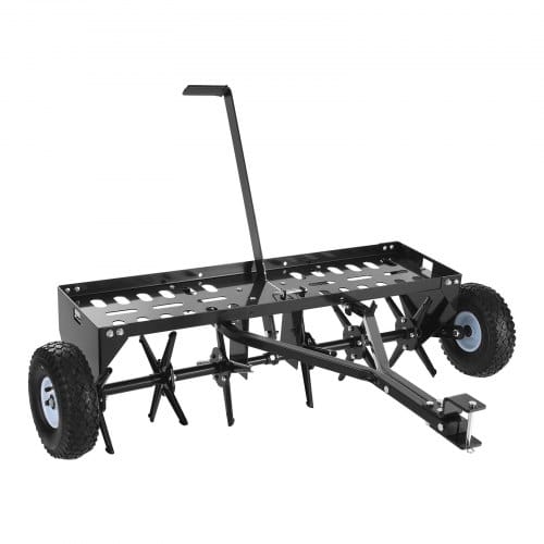 VEVOR Rasenlüfter für Rasentraktor 103 cm Aerifizierer Vertikutierer 54 kg, für Landwirtschafts- & Gartentraktoren, Universal-Anhängerkupplung, Belüftungstiefe bis zu 7,6 cm, Verstellbare Arbeitshöhe