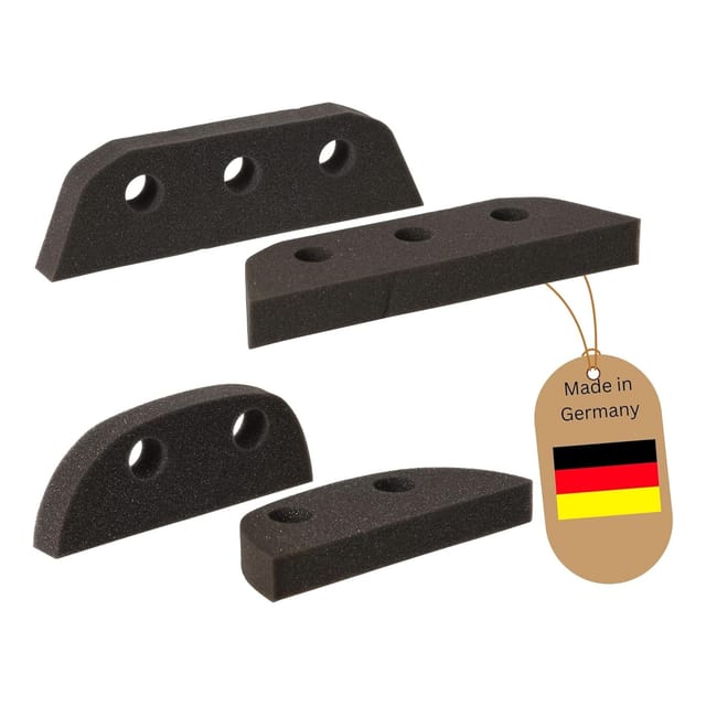 2X Schaumstoffbesen Ersatzschwamm für Handfeger und 2X Besenkopf Friseurbesen Schwarz Noppenbesen Hundehaarentferner Besen für Drinnen Teppichbesen Bodenabzieher Haushaltsbesen Wunderbesen