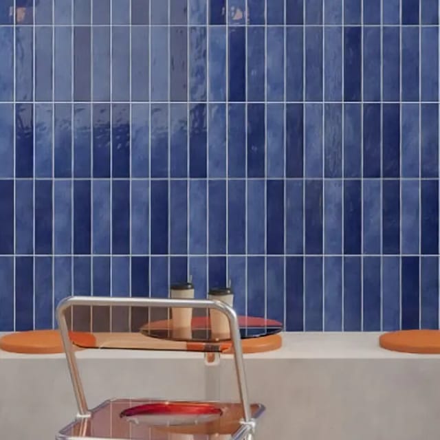 Wandfliese Santorini (7,5 x 30 cm, Dark Blue, Glänzend)
