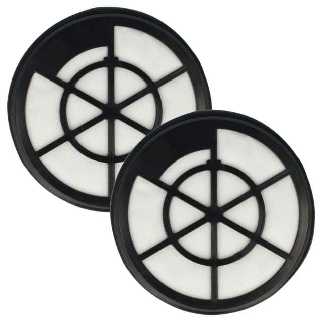 Filterset 2x Staubsaugerfilter Kompatibel Mit Bosch Bgs05a225/02, Bgs05a225/03, Bgs05aaa1/02 Staubsauger - Abluftfilter, Schwarz, Weiß - Vhbw