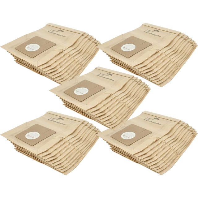 50x Staubbeutel Kompatibel Mit Siemens Vs 08 Gp 1266 Green Power Edition, 09 Pr 01 Staubsauger - 24,5cm X 18cm Sandfarben - Vhbw