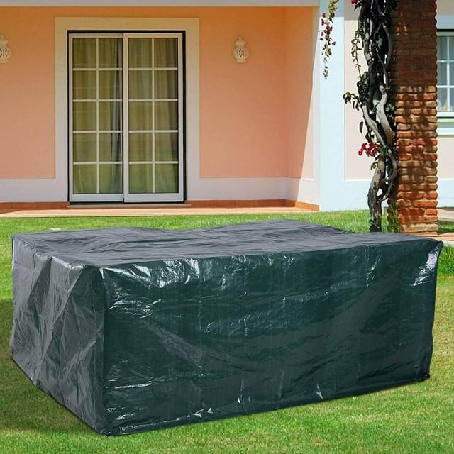 Wasserdichte Gartenmöbel-abdeckung, 240 X 140 X 90 Cm, Schutzplane, Uv-schutz, Atmungsaktive Polyethylen-abdeckung Für Gartentische, Rechteckige Terrassenmöbel