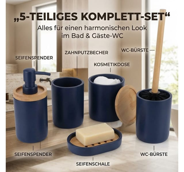 Tendance - Polyresin-seifenspender 280 Ml - Marineblau