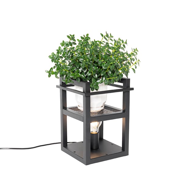 Industrielle Tischlampe Schwarz - Cage Rack