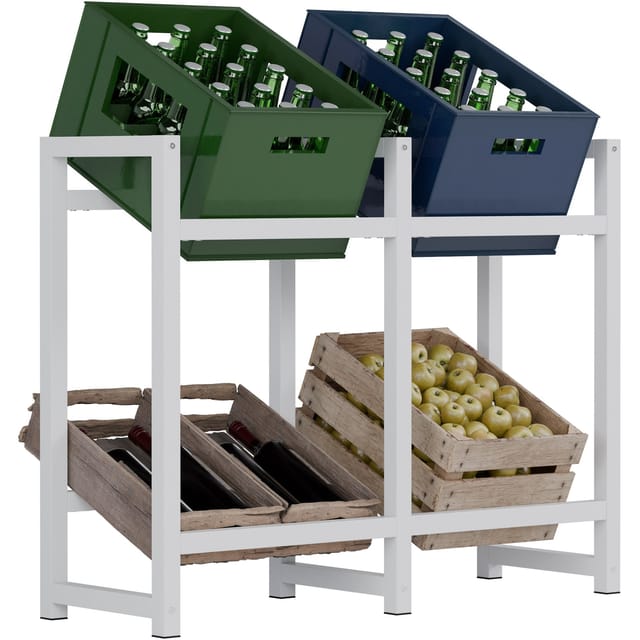 Clp - Getränkekistenständer Stack Weiß 75x91x31 Cm