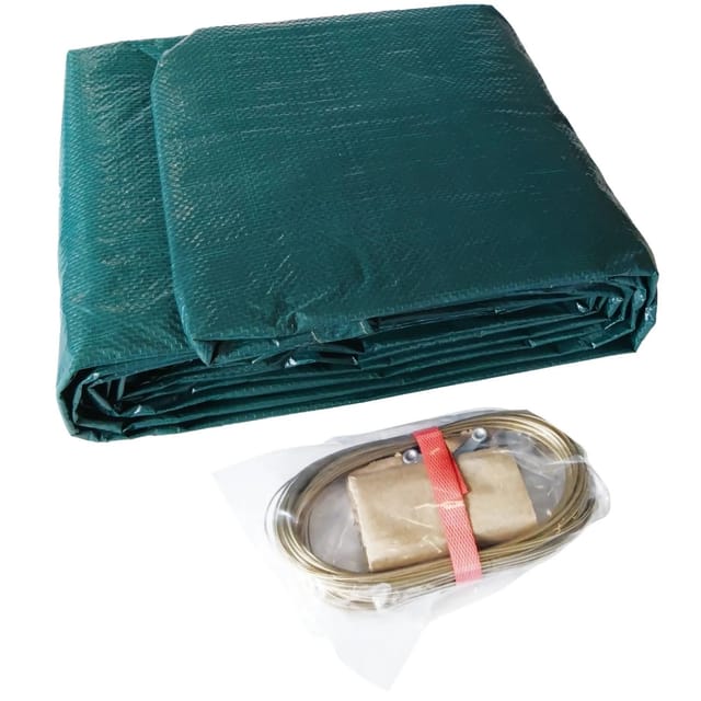 Abdeckplane Für 700x300cm Acht-/oval Pools Und Schwimmbecken - 160 G/m² Extra Winterschutz Und Ganzjahresabdeckung