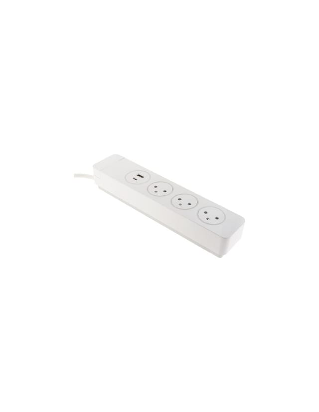 Bloc Mantea 3 Prises Easyeject + 2 Usb Blanc 1.5m - Otio Steckdosenleiste Mantea 3 Easyeject + 2 Usb Weiß 1,5 M - Otio