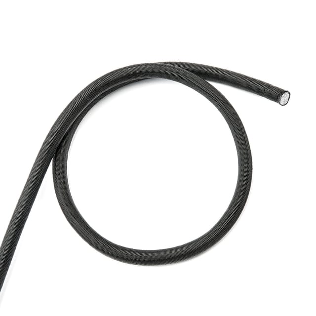 Haga - Expanderseil 8mm X 100m Spannseil Gummiseil Planenseil Seil In Schwarz