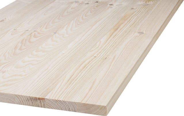 Binderholz - Massivholzplatte Nadelholz Geschliffen Kanten Gefast 800x300x18 Mm Holz Platte