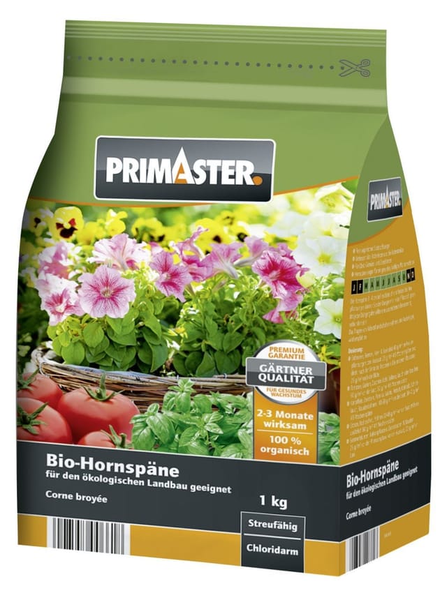 Primaster - Bio Hornspäne 1 Kg Ideal Für Gemüse U Obst Dünger Pflanzendünger