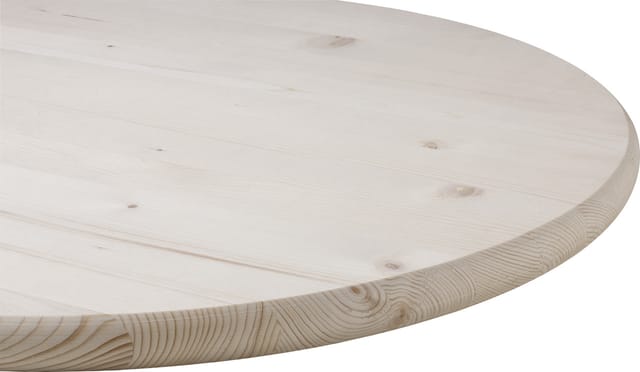 Weitere - Tischplatte Fichte/tanne, Rund Ø80cm Möbelbauplatten Geschliffen Einzeln Foliert