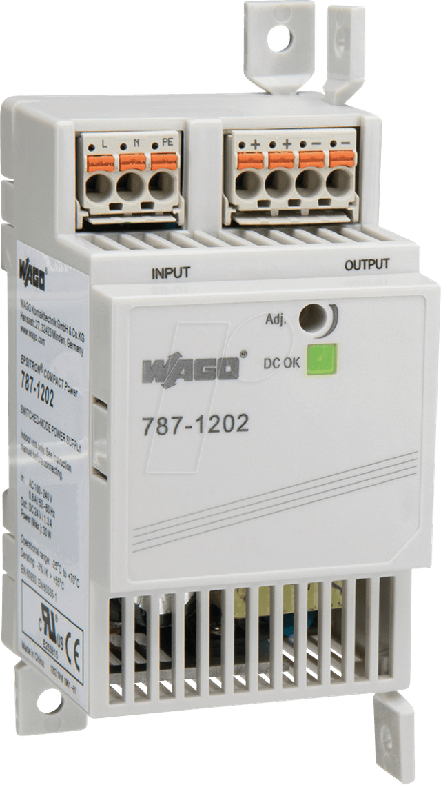 787-1202 Hutschienen-netzteil (din-rail) 24 V 1.3 A 31.2 W Anzahl Ausgänge:1 X Inhalt 1 St. - Wago