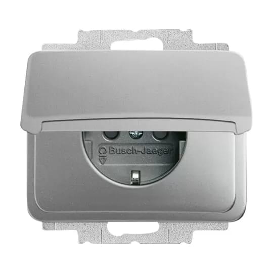 Busch-jaeger 20 Euk-266 Schuko® Steckdosen-einsatz Mit Klappdeckel