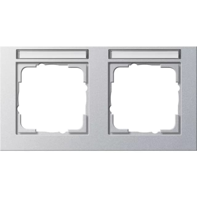 Gira Abdeckrahmen 2f Waager. Bsf Gira E2 F Alu 109225