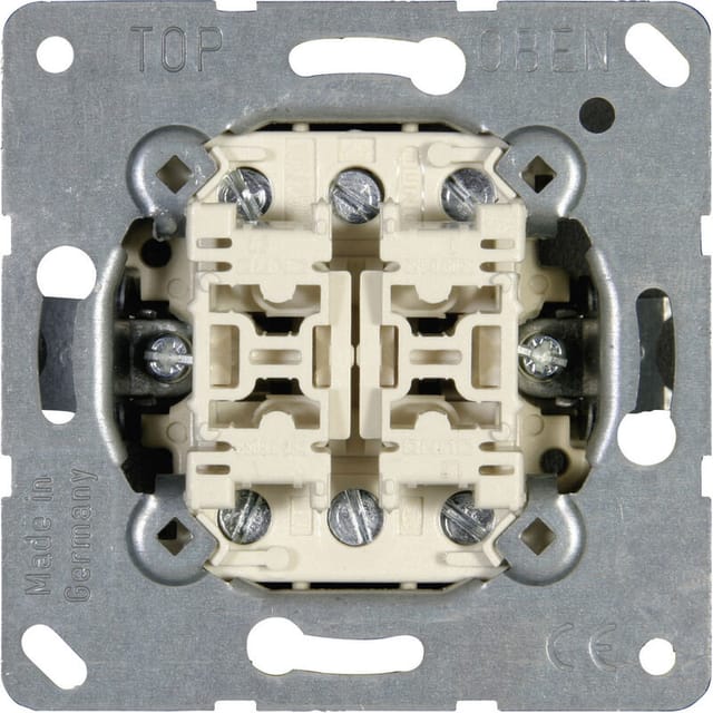 Einsatz Doppel-wechselschalter Ls 990, As 500, Cd 500, Ls Design, Ls Plus, Fd Design, A 500, A - Jung
