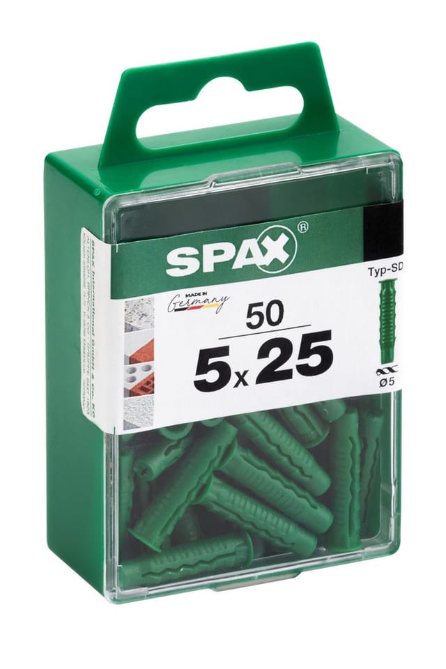Spax Spreizdübel 5.0 X 25 Mm - 50 Stück Spreizdübel