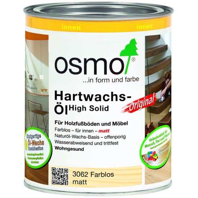 Osmo Hartwachs-öl Original Farblos Matt 0,375 L - 10300043