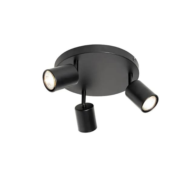 Moderne Deckenlampe Schwarz Verstellbar Rund 3 Lichter - Java