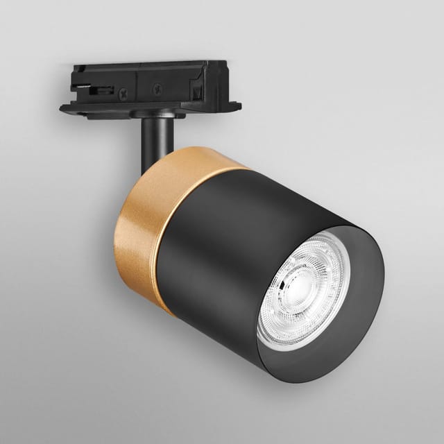 Ledvance - Tracklight Schienensystem-leuchtenkopf, Gold/schwarz, Mit Gu10-sockel, Kann Mit Einfacher Oder Smarter Lampe Bestückt Werden, Smart, Wifi, Loftartiges Design, Schutzklasse Ip20