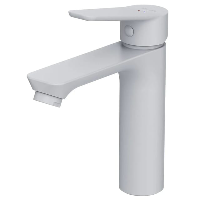 Am.pm - Wasserhahn Bad Weiss Waschtischarmatur Bad Armatur Mischbatterie Waschbeckenarmatur Einhebelmischer Badezimmer