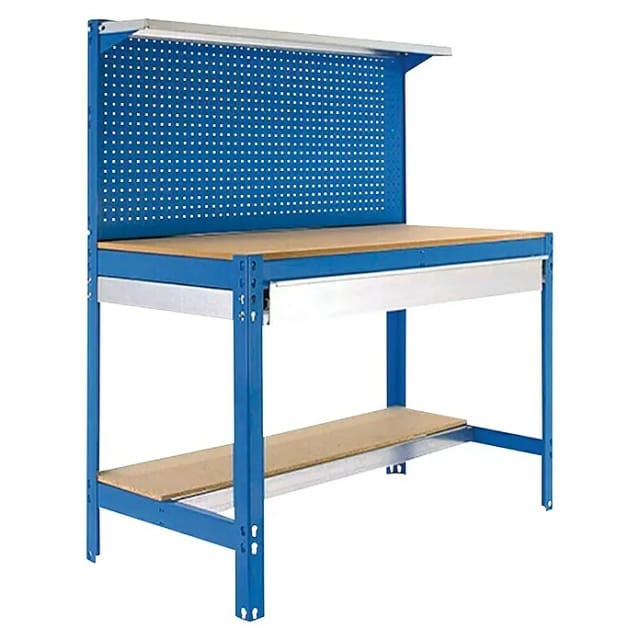 Simonrack - Werkbank-bausatz 1440x900x600mm Belastung 400kg - Simonwork Bt3 Box 900 Blau/holz