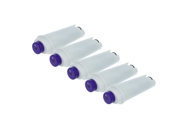 Vhbw - 5x Wasserfilter Filter Kompatibel Mit Delonghi Esam 6620, Esam 6650, Esam 67 Kaffeevollautomat, Espressomaschine, Blau, Weiß