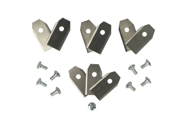 Vhbw - 9x Ersatz-messer Kompatibel Mit Worx S500i, S500i S, S700i, Wr101, Wr101si, Wr130e M Rasenmäher - Ersatzklinge Silber, Stahl