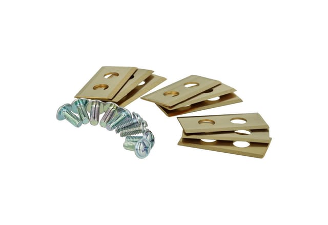 9x Ersatz-messer Kompatibel Mit Worx Landroid Wg791e.1, Wg793e, Wg793e.1 Rasenmäher - Ersatzklinge Gold, Stahl (titanbeschichtung) - Vhbw