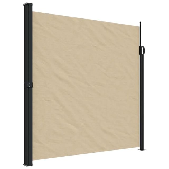 Seitenmarkise Ausziehbar Beige 200x500 Cm Vidaxl