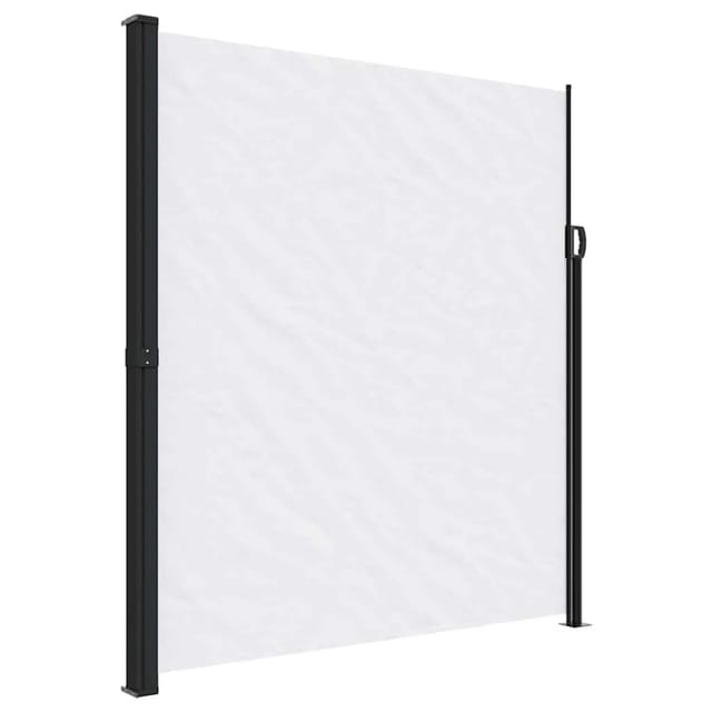 Vidaxl Seitenmarkise Ausziehbar Weiß 220x600 Cm