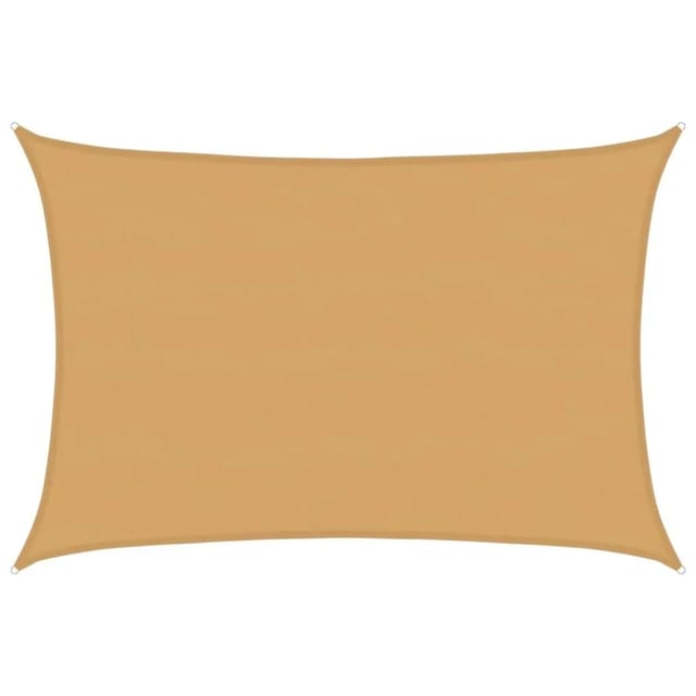 Vidaxl Sonnensegel 160 G/m² Rechteckig Sandfarben 5x7 M Hdpe