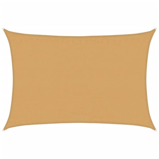 Sonnensegel 160 G/m² Rechteckig Sandfarben 3,5x5 M Hdpe Vidaxl