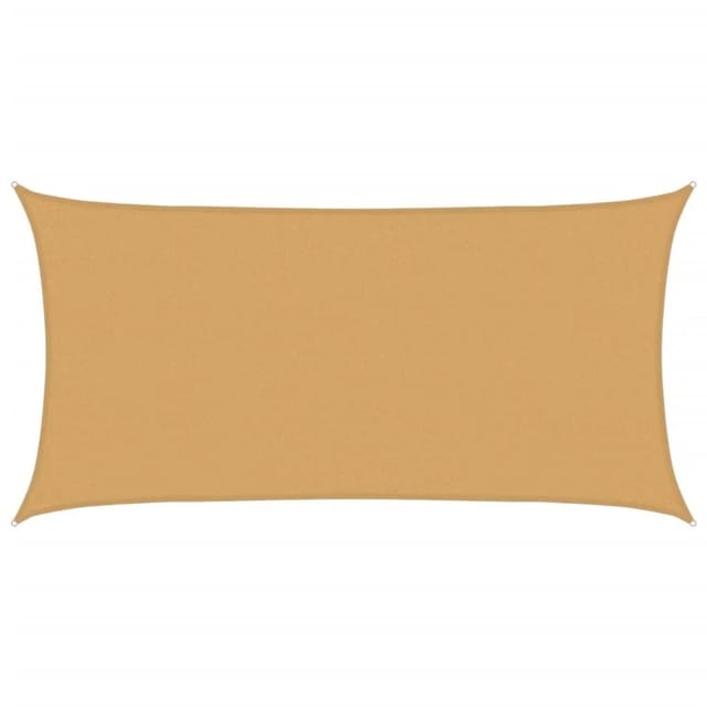 Vidaxl Sonnensegel 160 G/m² Rechteckig Sandfarben 2x3,5 M Hdpe