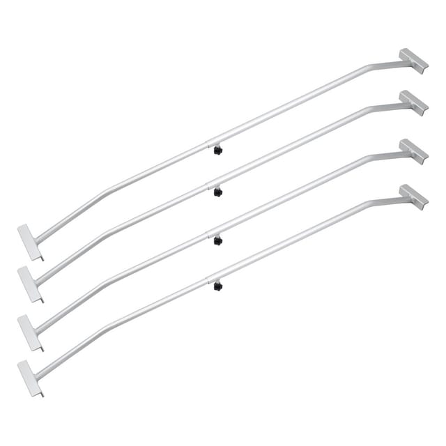 4er Set Anhänger Planenbügel Alu Für Flachplanen Pkw Anhänger Verstellbar 100 - 145 Cm