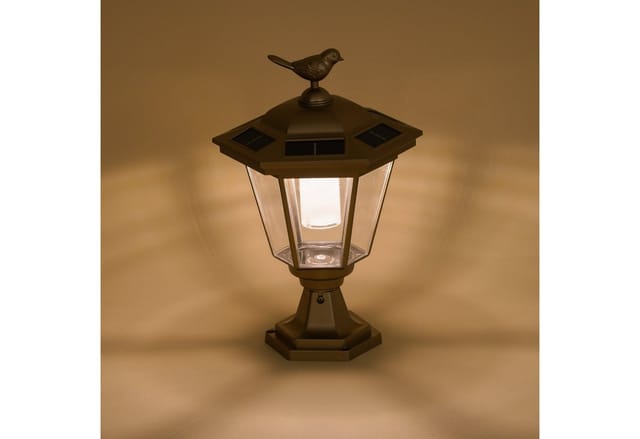 Esotec - Solar Sockelleuchte Tivoli, Solarleuchte, Gartenleuchte, 20x28cm, 102063