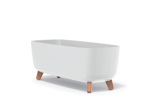 Gracia Case Dgcl600 Blumentopf Auf Füßen Weiß